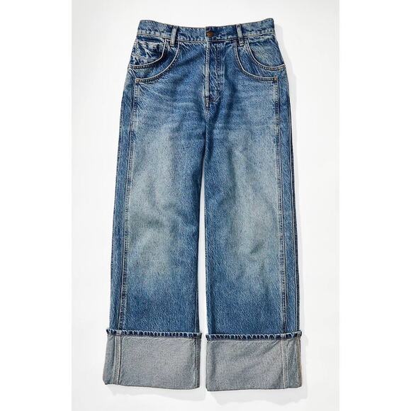 Free People Final Countdown Cuffed Mid-Rise Denim - Picture 3 of 4